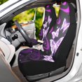thumbnail image 6 of Cow Print Car Seat Covers Set of 2,Rustic Spotted Milk Cow Fur Texture Black Cowhide Universal Auto Front Seat Protector for Women Cute Animal Skin Pattern Car Accessories Fit for Car Truck, 6 of 7