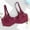 Red, variant on VISALY Wireless Bras Lace Bras Minimizer Bras for Women No Underwire Lightly Padded Bras Plus Size Bras Crop Top Comfortable Supportive Bralette Breathable Bras Soft Bras Comfy Bras Beige 100C