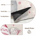 thumbnail image 6 of 2'x6' Rug Runners for Hallways Kitchen, Pink Christmas Snowman Non Slip Entryway Beside Floor Carpet Runner, Xmas Snowflake Birds Washable Laundry Room Bedroom Throw Rugs Mat for Family Pet, 6 of 8