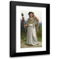 thumbnail image 1 of William Bouguereau 9x14 Black Modern Framed Museum Art Print Titled - Priestess of Bacchus (1894), 1 of 5