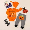 thumbnail image 2 of XIYNBAOK Newborn Halloween Outfit Girl 70s Outfit Outfits for Boys 80s Outfit for Kids Baby Newborn Clothes Boy 3t Clothes 9 Month Baby Boy Clothes, Orange 12-18 Months, 2 of 9