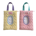 thumbnail image 1 of 2 Pcs Pochette en Coton pour Lingettes Humides pour Bébé, Étui Porte-Lingettes Portable Réutilisable, Boîte à Mouchoirs Suspendue pour Voiture, Sac Suspendu pour Poussette de Bébé, 1 of 5