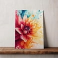 thumbnail image 5 of Dahlia Flower Canvas Wall Art 8x12 inches - Soft Floral Botanical Dahlia Flower Canvas Wall Decor for Cozy Bedroom, 5 of 5
