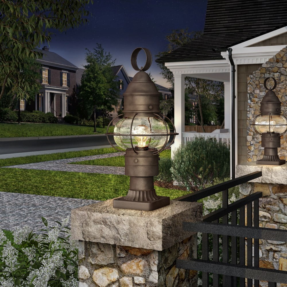 1766-RT-Designers Fountain-Nantucket - One Light Outdoor Onion Post Lantern