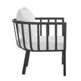 thumbnail image 2 of Modway Riverside Outdoor Patio Aluminum Armchair in Gray White, 2 of 6