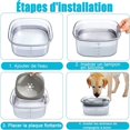 thumbnail image 4 of Floating Dog Bowl, Cat Bowl, 2L Extra Large Capacity Clear (Visible) Non-Slip Base, Anti-Splash Dog Water Bowl, Travel Water Fountain for Dogs and, 4 of 5