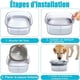 thumbnail image 4 of Cuenco flotante para perros, cuenco para gatos, base antideslizante transparente visible de 2 litros de capacidad extra grande, cuenco de agua para perros antisalpicaduras, fuente de agua de viaje, 4 of 5