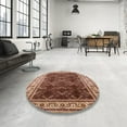 thumbnail image 4 of Ahgly Company Machine Washable Indoor Rectangle Industrial Modern Saffron Red Area Rugs, 8' x 12', 4 of 7