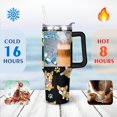 thumbnail image 4 of Insulated Dog Lover Tumbler for Women - 40oz Leakproof Travel Mug with Handle & Straw - Cute Puppy Gift Coffee Cup, 4 of 7