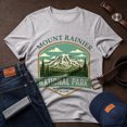 thumbnail image 3 of Jollimate Mount Rainier National Park Washington Shirt, Men Vintage Hiking T-Shirt, Outdoor Nature Graphic Tee, Gift for Men, 3 of 6