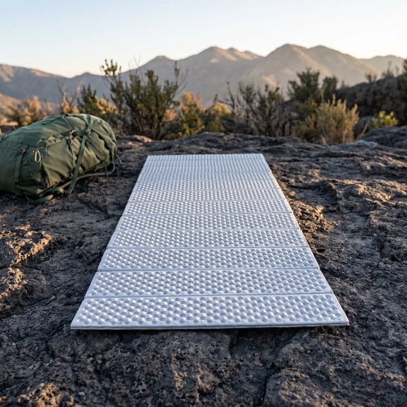 TABLZONE Grey Insulated Camping Sleeping Pad Lightweight Foldable Foam Mat Thermal Outdoor Hiking Gear