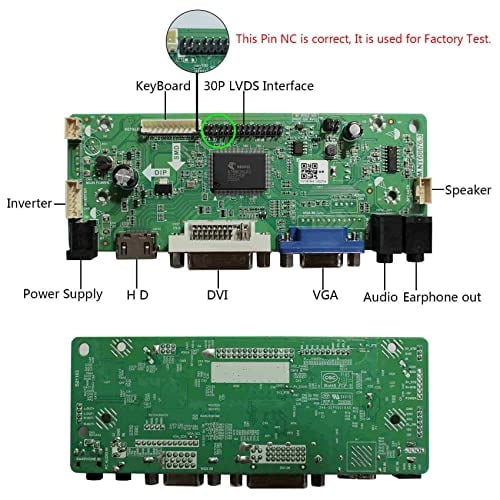 VSDisplay HD-MI VGA DVI Audio LCD Board de controlador para 21.5 "23.8" 1920x1080 30pin LCD pantalla T215HVN01.0 M215HW03 V1 V2 M215HGE-L23 M215HTN01.1 LM238WF5-SSA1 LM2388WF1 SLE3S3