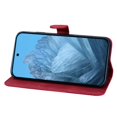 thumbnail image 5 of For Google Pixel 7 5G 6.3" Large Butterfly Pattern Embossed Strong Magnetic Attachment/Closure, Card Slots/Pocket, PU Leather Flip Wallet Case ﻿,Red,For Pixel 7 5G, 5 of 6