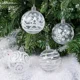 thumbnail image 4 of 6/1 piezas de bolas navideñas transparentes de plástico rellenables, bolas transparentes, adornos colgantes para árbol de Navidad, decoraciones para fiestas, 4 of 5