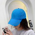 thumbnail image 5 of summer solid color baseball cap women's sports casual cross ponytail cap mesh quick-drying half-empty peaked cap, 5 of 5