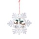 thumbnail image 1 of Adornos colgantes navideños para árbol de Navidad, adornos navideños de estilo rústico. Copo de nieve, 1 of 9