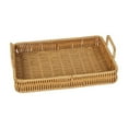 thumbnail image 2 of Hand-Woven Wicker Storage Basket - Desktop & Household Organizer with Handles, Suitable for Bathroom, Kitchen & Office Storage Needs, 2 of 6
