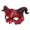 A001- Sourdough Bread Squishy, variant on Red Masquerade Mask, Half Face Horned Devil Pu Masquerade Mask, Mask for Masquerade Party, Spooky Halloween Decor, Halloween Accessory for Men Women, 1 Pack