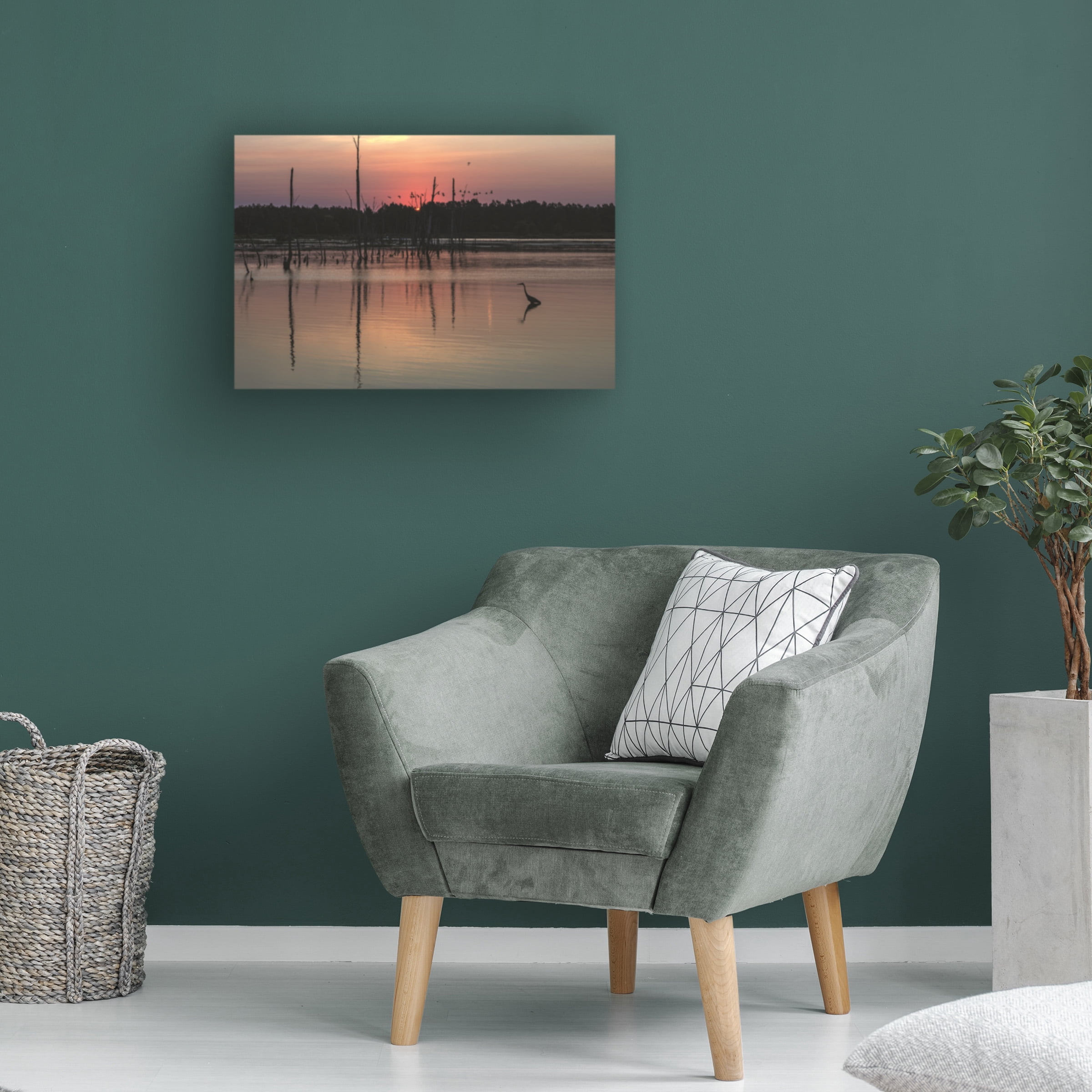 Kurt Shaffer Photographs 'Early Quiet Morning At An Ohio Wetland' Canvas Art