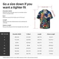 thumbnail image 3 of Daiia Colorful Floral Forest Fairy Men's Linen Shirts Short Sleeve Casual Shirts Button Down Shirt for Men Beach Summer Wedding Shirt-Medium, 3 of 6