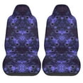 thumbnail image 2 of Easy to Install Car Universal Seat Cover, Purple Mandela Fractal Spiral Four Seasons Universal Front Seat Cover, 2-Piece, 2 of 8