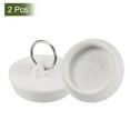 thumbnail image 3 of 2 Pcs Tapones para Bañera, Tapones de Caucho para Drenaje de Bañera 1-5/8" y Cadena de 15" con Perlas, Blanco, 3 of 6