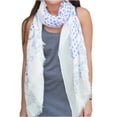 thumbnail image 2 of Polka Dot Paisley Bordered Eyelash Fringe All Season Scarf, 2 of 10
