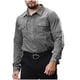 thumbnail image 1 of Blusa y camisa de manga larga con cuello vuelto para hombre, estilo casual, de color liso, con botones y bolsillos, de poliéster., 1 of 6