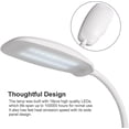 thumbnail image 3 of LED-läslampa - Uppladdningsbar klämma på bordslampa med USB-kabel, vit, 3 of 4