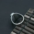 thumbnail image 4 of K-KED Mens Vintage Oval Freemason Finger Ring Stainless Steel Masonic Retro Biker Ring-9, 4 of 6