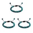 thumbnail image 4 of Sonducket Exquisita de cuentas para mujeres y hombres regalo para unisex para hombres piedras preciosas naturales línea negra+verde Type1 NO1, 4 of 6