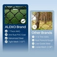 thumbnail image 3 of Heavy-Duty Galvanized Steel Chain Link Fence Fabric – 4x50 ft. | 7 AWG Wire | Black PVC Coated | Rust & Corrosion Resistant | Security-Grade Mesh for Residential & Commercial Use, 3 of 6