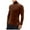 Coffee, variant on Wdgfv Men's Solid Color High Neck Long Sleeve Pullover Knitwear Sweater Coat for All Seasons Comfort