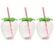 thumbnail image 1 of EeaseMX 1 juego de 3 vasos luminosos para bebidas, creativos vasos de piña con luz para bar., 1 of 8