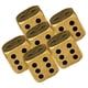 thumbnail image 3 of 6 dados artesanales de latón, dados sencillos para juegos, dados pequeños de latón macizo para manualidades., 3 of 8