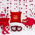 thumbnail image 2 of Weloille 45cm * 45cm Valentine's Day Soft and Comfortable Peach Leather pillowcase, 2 of 2