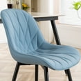 thumbnail image 2 of YOUNIKE Dining Chairs Set of 2, Faux Leather Upholstered Kitchen Chairs, Armless Side Chairs with Ergonomic Backrest, Mid Century Modern Dining Chairs,Blue, 2 of 14