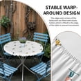 thumbnail image 2 of Skiing Round Tablecloth for 45-54 Inch Tables,Fitted Table Cover with Elastic Edge,Winter Snow Ski Sports Cartoon Boys Girls Skier Waterproof Outdoor Table Cloth Protector for Patio Garden Dinner, 2 of 9