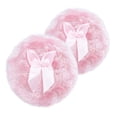 thumbnail image 1 of Large Body Powder Puff, Soft & Furry Puff with Ribbon Handle( Puff(2Pcs/Pink)), 1 of 7