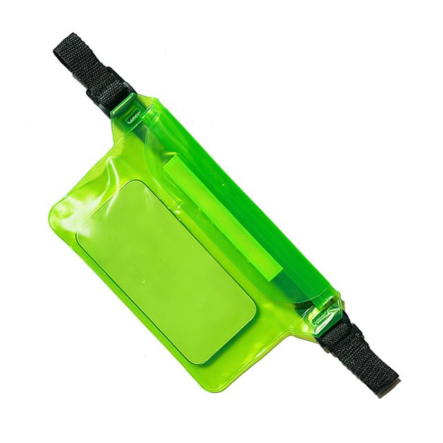 Yuarrent Bolsa impermeable con cinturón ajustable para viajar, riñonera impermeable para bolsa de natación, impermeable Deportes acuáticos verde
