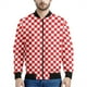 thumbnail image 4 of Chaqueta con cremallera a cuadros con estampado 3D colorido para hombre, sudadera de gran tamaño a la moda, chaquetas de calle para primavera y otoño, abrigos de manga larga, 4 of 4
