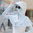 thumbnail image 5 of Fewfanhot Full Coverage UPF Sun Hood Hat, Integrated Face Neck Shoulder Protective Sun Visor Hat Breathable Outdoor Cycling Sun Cover, 5 of 7
