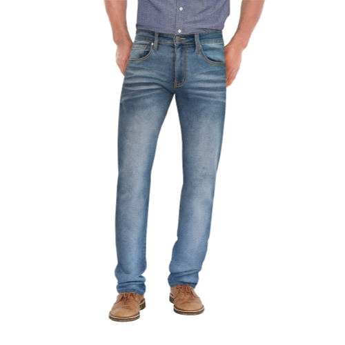 ETHANOL Mens Super Comfy Slim Stretch Knit Denim Five Pocket Jean 