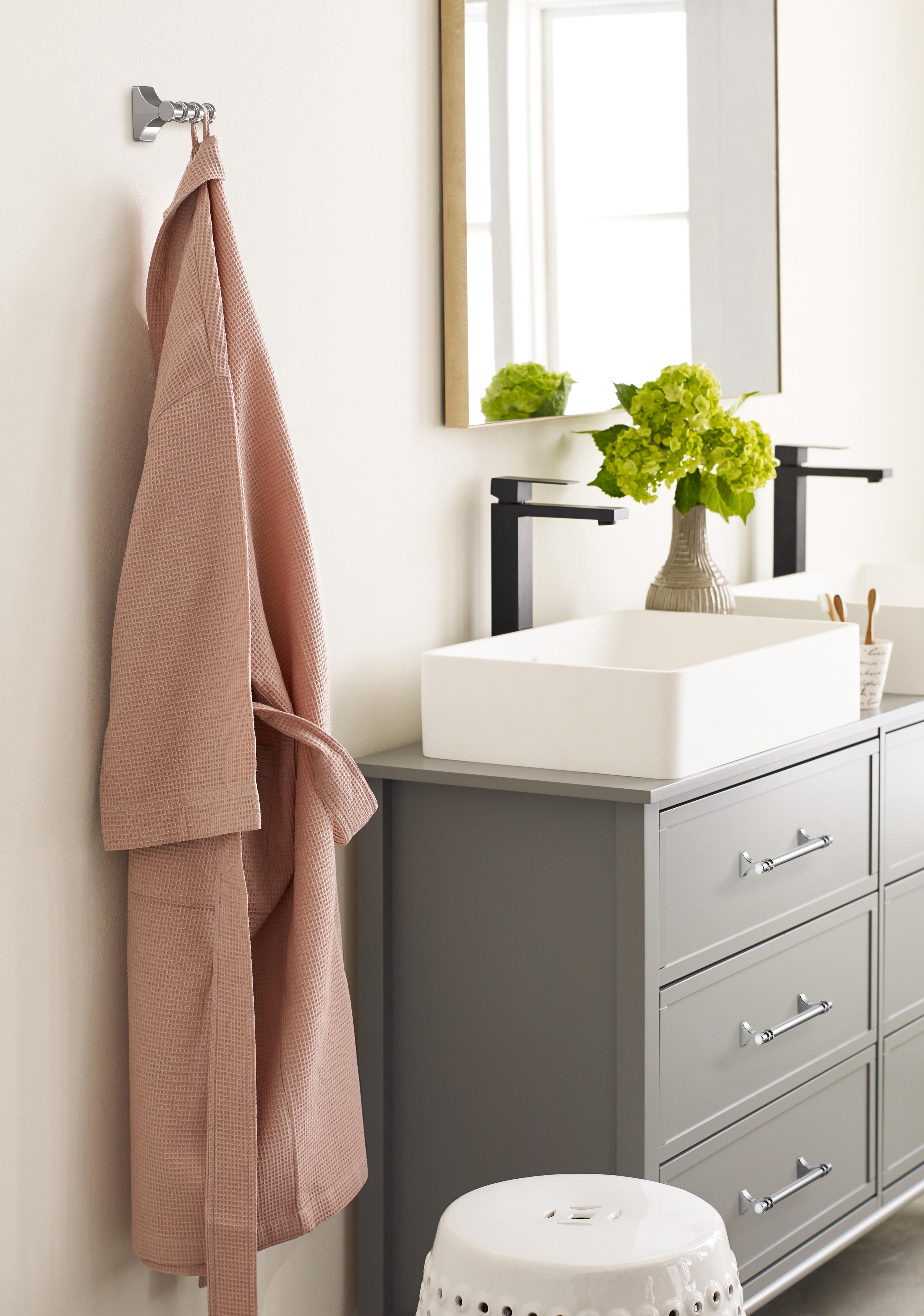 Amerock Davenport Chrome Double Prong Robe Hook