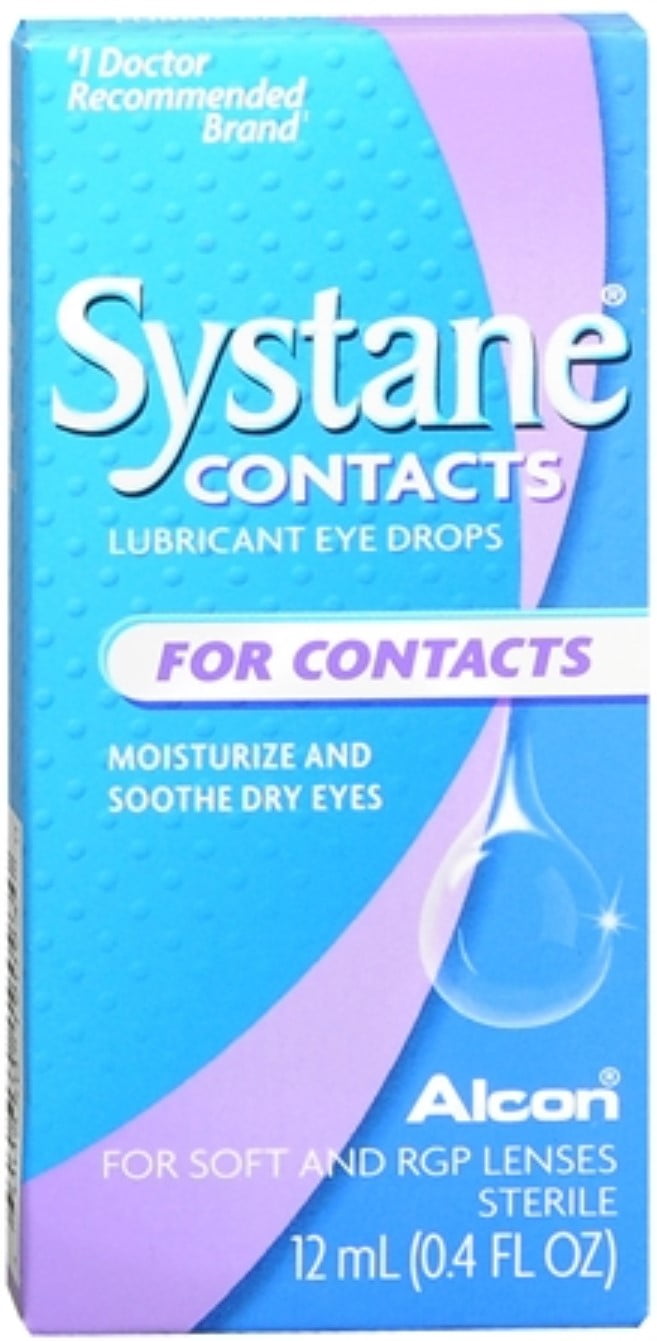 Systane Contacts Lubricant Eye Drops Soothing Drops 12 mL (Pack of 2
