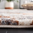 thumbnail image 4 of SAFAVIEH Cyrus Augustin Abstract Shag Area Rug, Gray/Rust, 5'5" x 7'6", 4 of 11