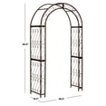 thumbnail image 3 of Pagan Outdoor Traditional Geometric Trellis Arch, 3 of 5
