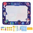 thumbnail image 1 of Kids Water Doodle Mat Reusable Educational Soft Fabric Mess Free Water Coloring Painting Mat Luminous Free, 1 of 4