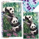 thumbnail image 1 of (Y1012) Resina Diamante La Serie Animal Panda Del Bambú Con Diamantes 40*70CM, 1 of 9