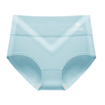 thumbnail image 2 of Fulorrnie Women's High Waisted Cotton Underwear Tummy Control Breathable Briefs Comfort Fit, Light Blue, XL, 2 of 3